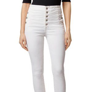 JBrand High Rise White Skinny jeans